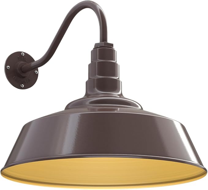 Steel Lighting Co. Large Outdoor Barn Light | Gooseneck Light Fixture | Made in by SteelLightingCo