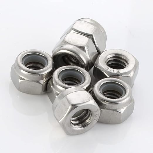 MewuDecor 1/2-13 Nylon Insert Hex Lock Nuts Locknuts, 304 Stainless Steel 18-8 - Image 8