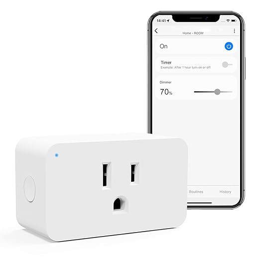 Z-Wave Dimmer Plug 800 Series Zwave Smart Plug，Dimmable Outlet Built-in by Eva%E2%80%98slight