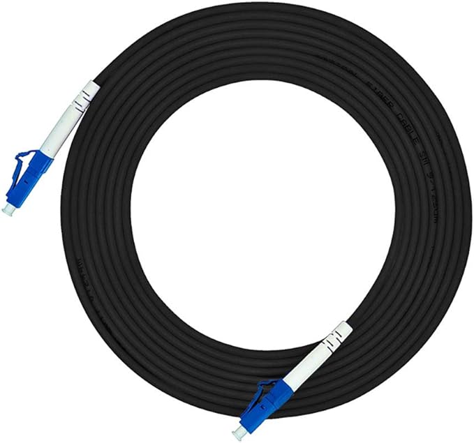 Jeirdus 75M LC to LC Outdoor Armored Simplex 9/125 SM Fiber Optic Cable Jumper by Jeirdus
