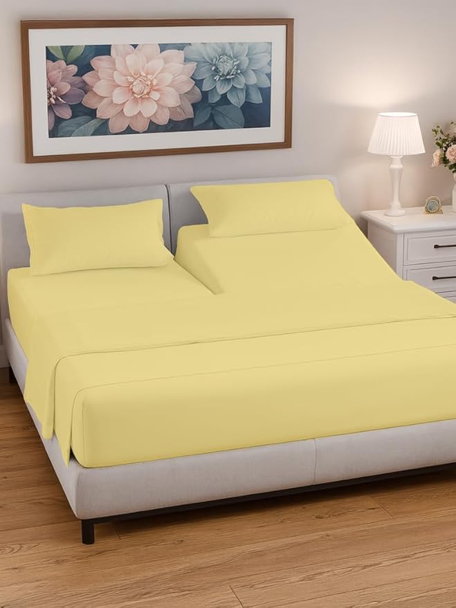 Split Head King Sheet Set – 4 Piece Flex Split Top King Sheets - Image 2