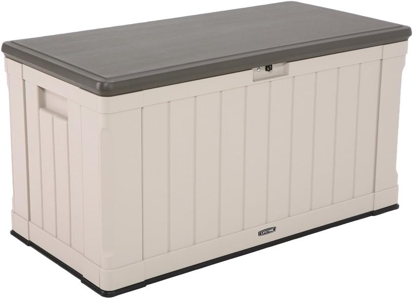 lifetime 60186 heavy-duty outdoor storage deck box, 116, main product view