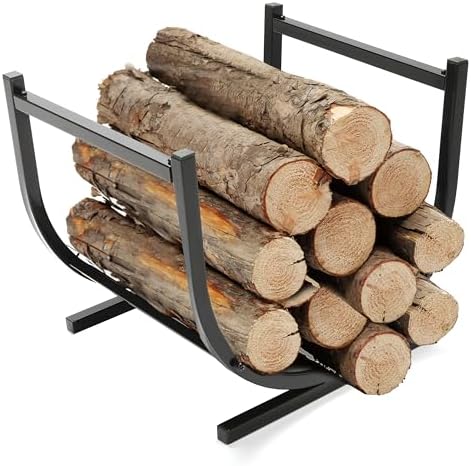 kojem 17" small indoor outdoor firewood rack heavy, main product view