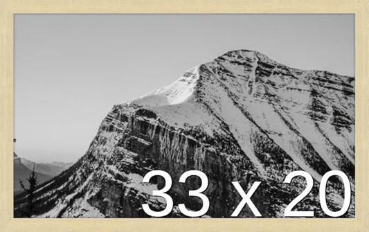 Frame It Easy 33 x 20 Wheat Wood Frame by FrameItEasy