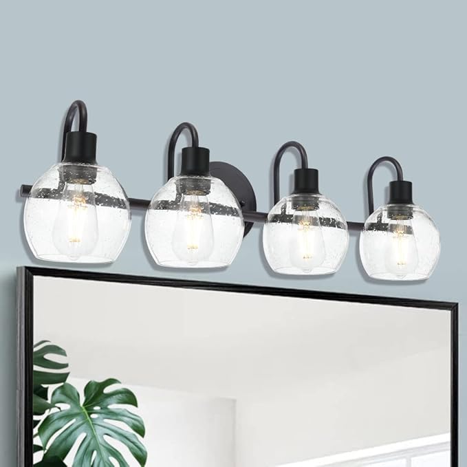 WINSHEN 4-Lights Contemporary Bathroom Light Fixtures Over Mirror - Image 2