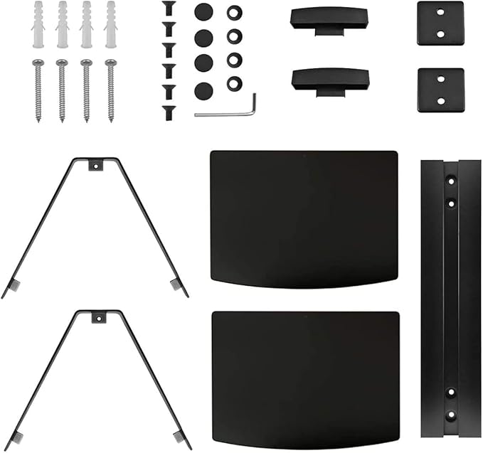 suptek Speaker Mount, Floating Glass Shelf Wall Mount Bracket - Image 7