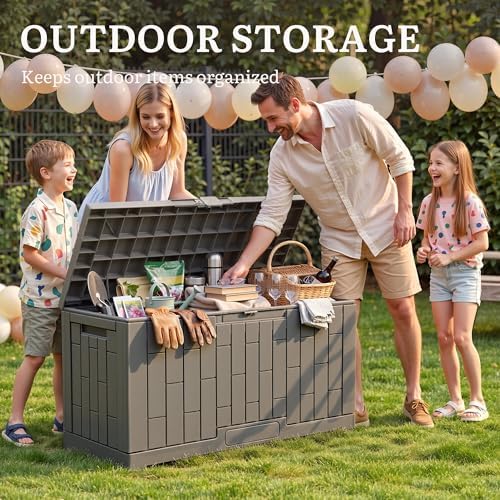 yitahome 60 gallon outdoor storage box, package contents