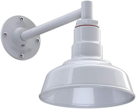 Steel Lighting Co. Hawthorne Barn Light | Outdoor Wall Mounted | 8 inch Dome | by SteelLightingCo