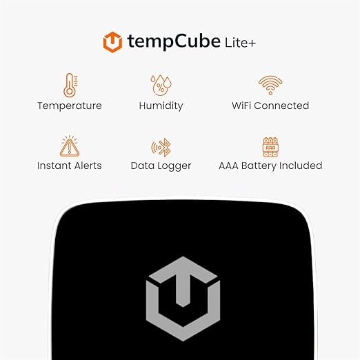 tempCube Pack of 2 WiFi Temperature & Humidity Sensor | Connects 2.4 GHz – - Image 2