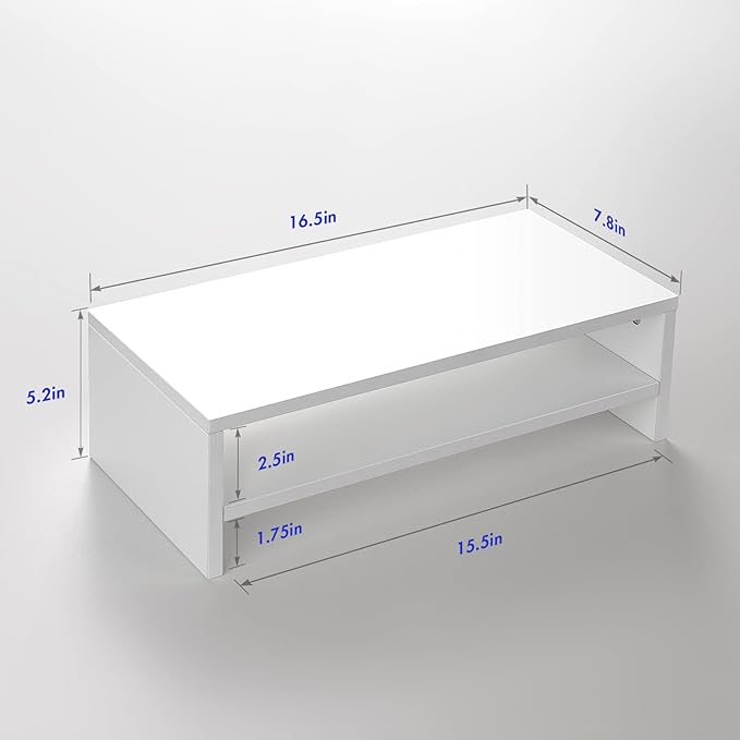 BEYGORM White Monitor Stand Riser - Image 7