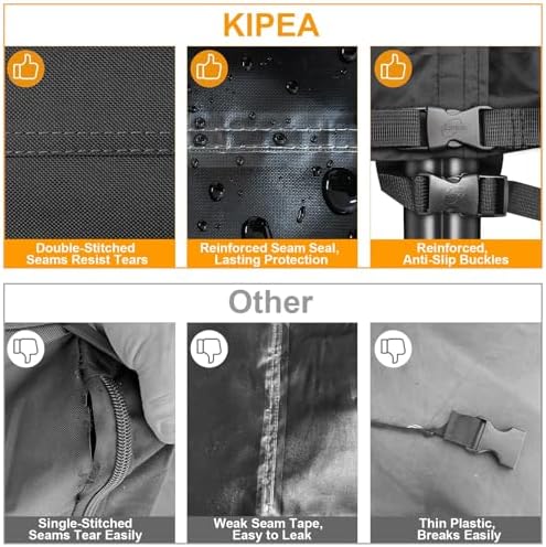 kipiea 8ft waterproof firewood storage log rack cover on a desk or shelf