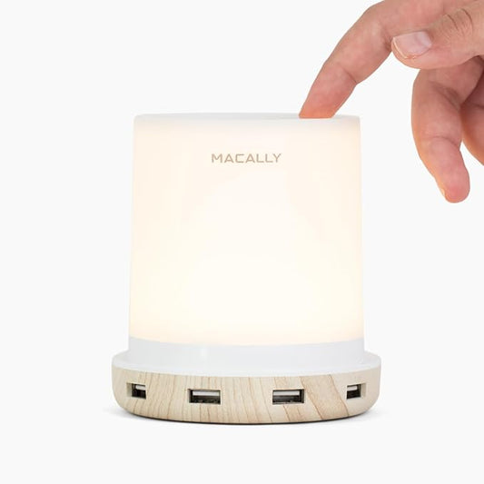 Macally Small Touch Lamps for Nightstand by Macally