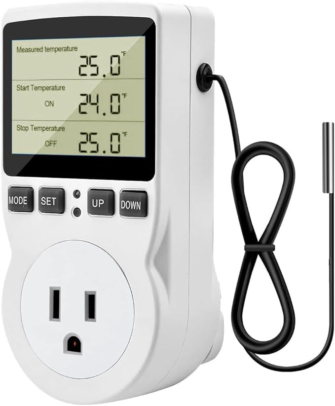 Diymore 1800W Plug in Thermostat Temperature Controller Electric Digital RV by diymore