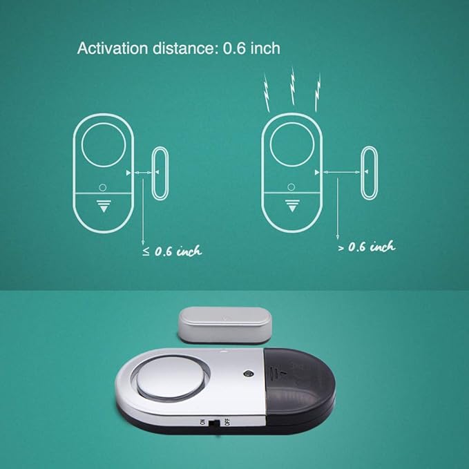 120 DB Loud Door and Window Open Alarm Sensor 3 Pack - Image 5