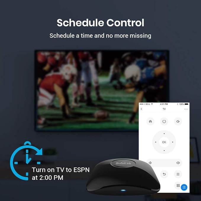 BroadLink RM4 pro IR and RF Universal Remote, All in One Hub Code Learning - Image 4