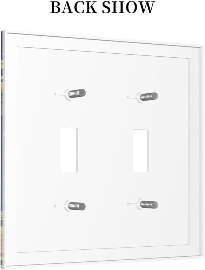 Bvtewkhz Floral Birds Morris 2 Gang Double Toggle Decorative Outlet Covers - Image 4