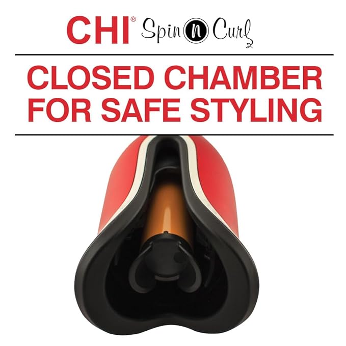 CHI Spin N Curl, Curling Iron For Healthy & Shiny Effortless Curls & Waves - Image 3
