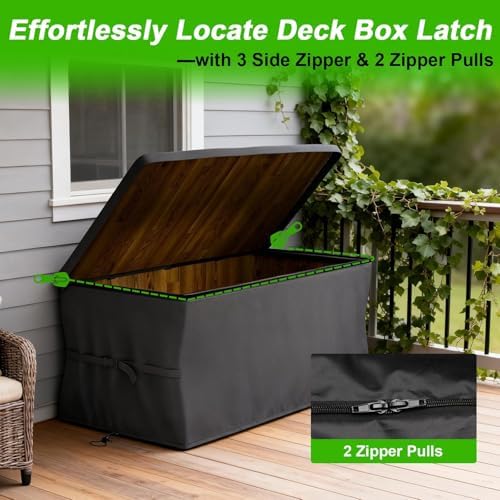 evrbul upgraded deck box cover 63×30×28 inch for, side view