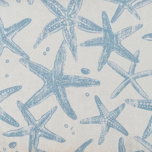 linon stephanie cream and light blue starfish fully, view 14