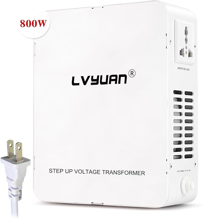 LVYUAN 800W Voltage Transformer Step Up/Down Converter, 110V/120V to 220V/240V - Image 2