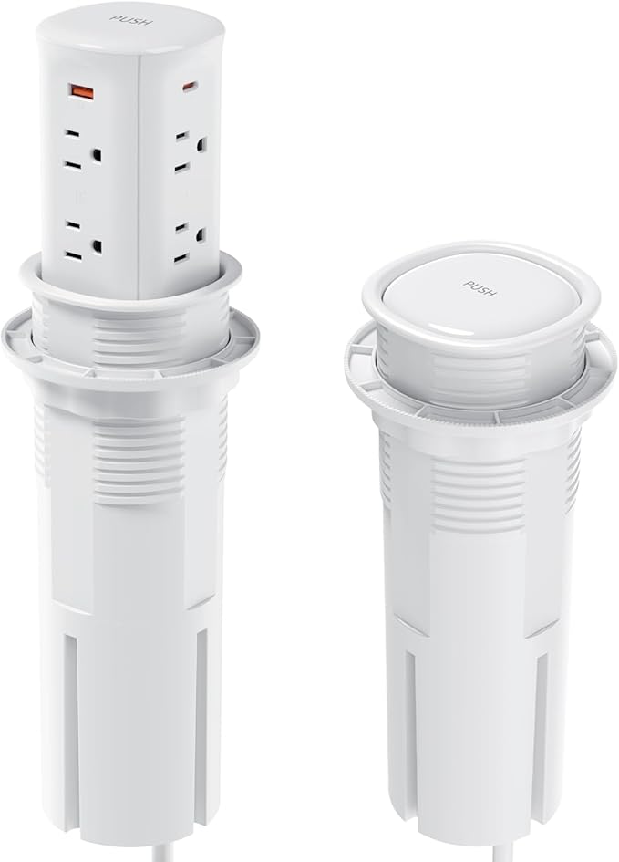 Jgstkcity Pop up Outlet for Countertop, 65W USB C Fast Charging, 15W Wireless - Image 6