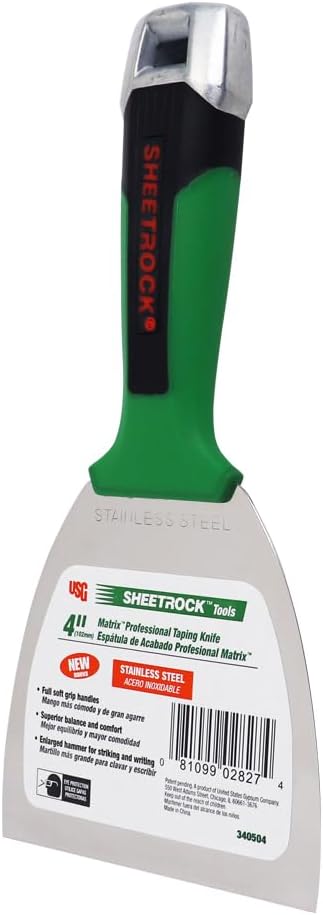 USG Sheetrock MATRIX Professional Joint Knives (4-Inch, Stainless Steel)