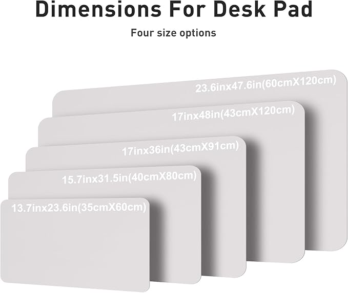 Aothia Faux Leather Desk Mat – Large Mouse Pad, Non-Slip PU Leather Blotter - Image 5
