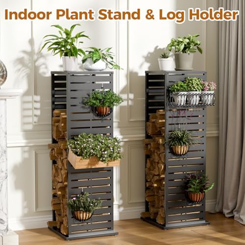 4ft firewood rack，fire wood log holder as indoor, package contents
