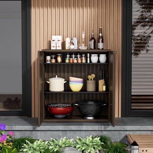 mrosaa storage box outdoor caninet,resin indoor storage box showing dimensions