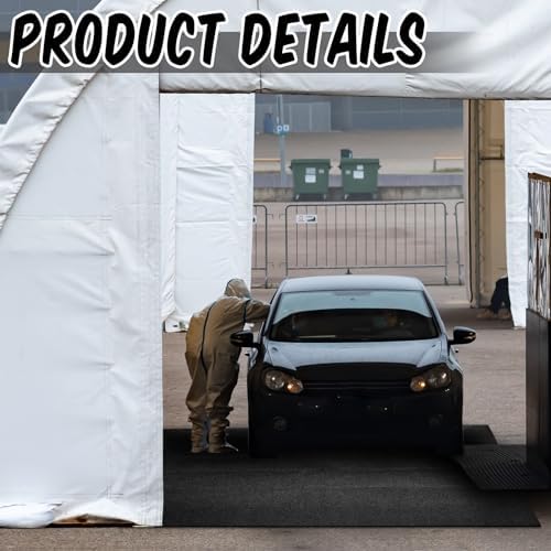 tinideya 10 x 10 ft tent carpet outdoor, side view