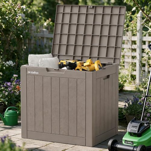 nunu lab 34 gal outdoor storage box waterproof, view 9