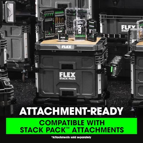 flex stack pack storage system 2-drawer tool box, close-up detail