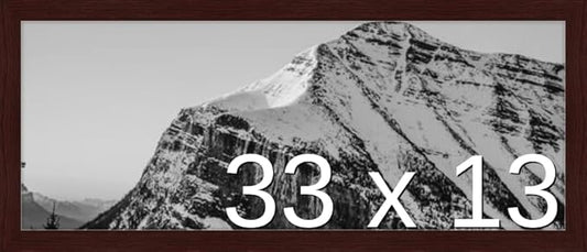 Frame It Easy 33 x 13 Merlot Wood Frame by FrameItEasy