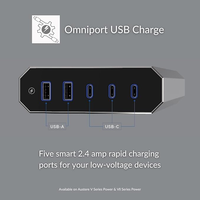 Austere V Series, 8 Outlet Surge Protector Power Strip, 3000 Joules, EMI/RFI - Image 5