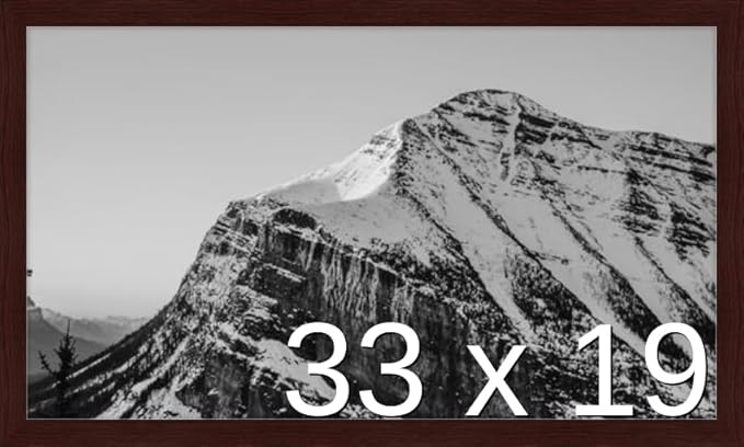 Frame It Easy 33 x 19 Merlot Wood Frame by FrameItEasy