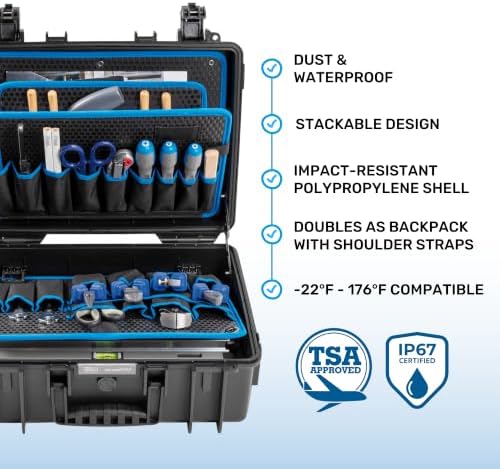 b&w international jet 5000 outdoor tool case with, side view
