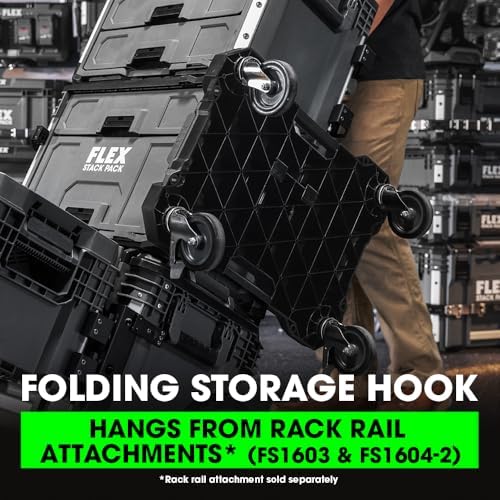 flex stack pack storage system dolly - fs1701 showing dimensions