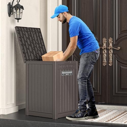 lhbgo package delivery box for outside, 48 gallon, main product view