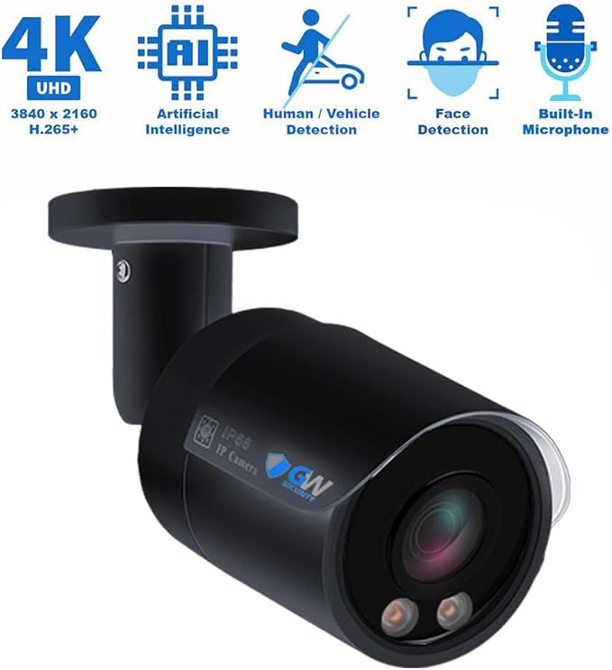 GW Security Smart AI 8 Channel 12MP NVR Ultra-HD 4K PoE Security Camera System - Image 2