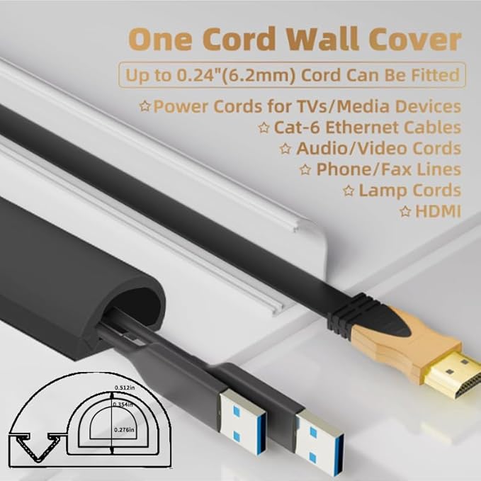 RPXRPXSide Open One Cord Cable Raceway Wire Cover - Image 3