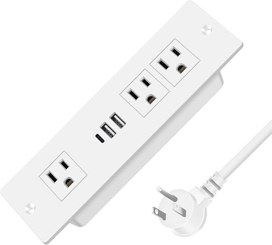 Recessed Power Strip, Furniture Drawer Outlet by HEZI
