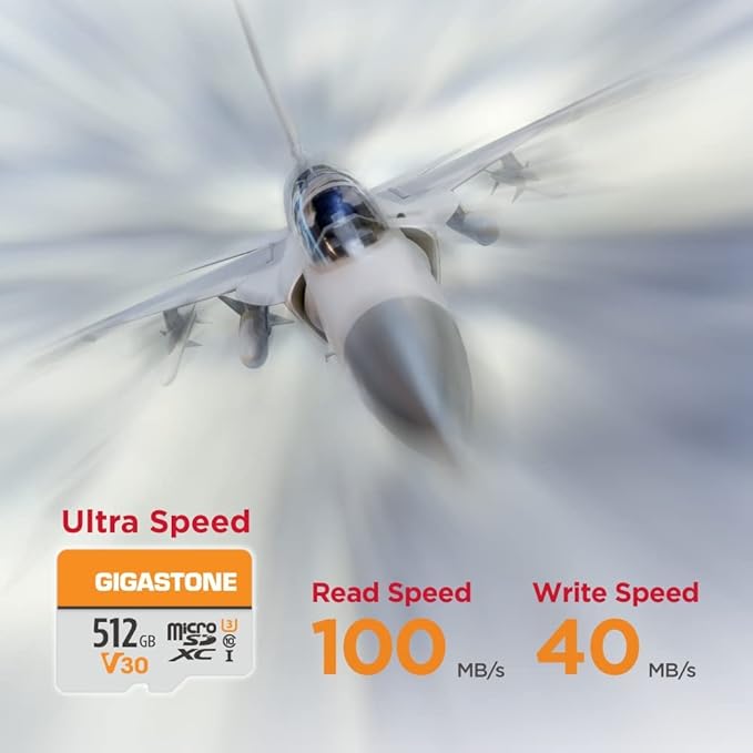 GIGASTONE 512GB Micro SD Card, for Surveillance, Security Camera, Action Camera - Image 2