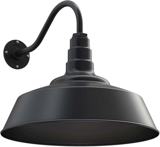 Steel Lighting Co. Large Outdoor Barn Light | Gooseneck Light Fixture | Made in by SteelLightingCo