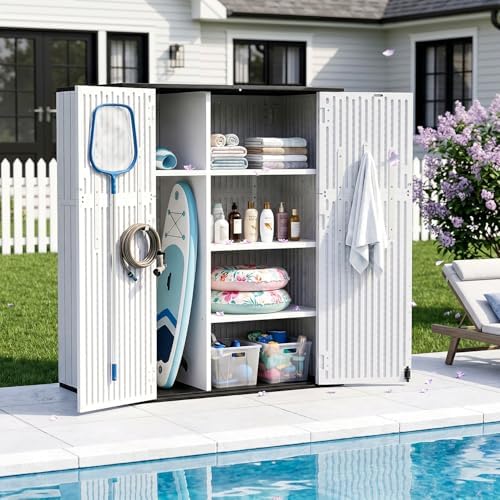 outdoor storage shed resin waterproof storage cabinet for, view 9