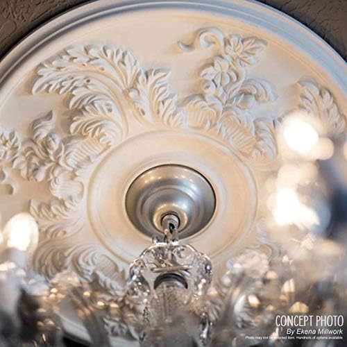 23 1/2"OD x 3 1/2"ID x 2 1/8"P Vaduz Ceiling Medallion (Fits Canopies up to 3 1/2")