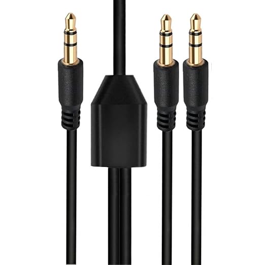 Kework 1.6ft 3.5mm Splitter Audio Cable, 1 Male to 2 Ways Male 1/8 Inch 3.5mm - Image 2