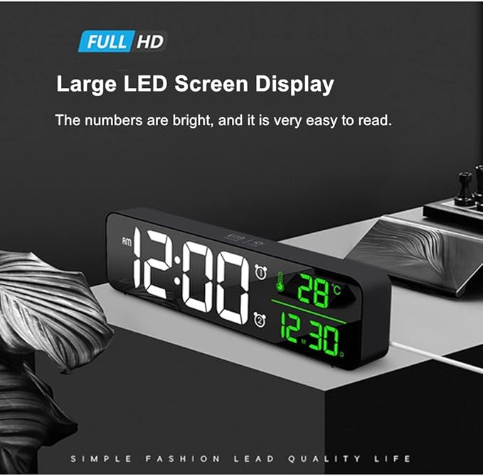 Digital Clock Large Display, Alarm Clock - Image 2