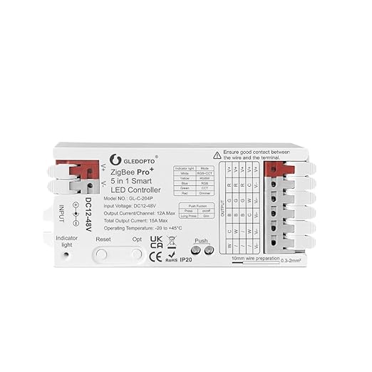 GLEDOPTO ZigBee3.0 LED Controller Pro Smart Home 5 in 1 RGBCCT RGBW RGB CCT by GLEDOPTO