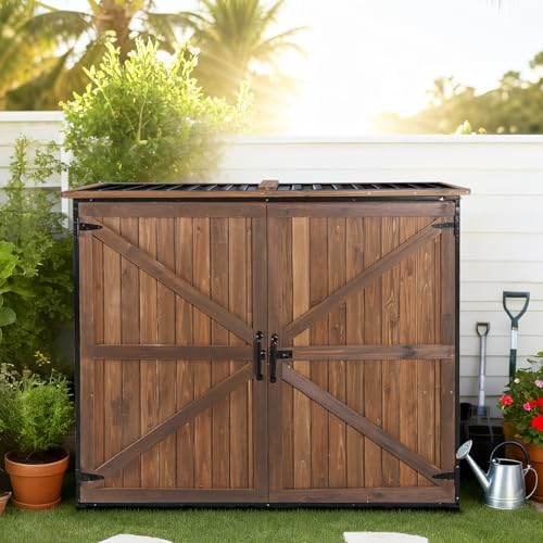 gutinneen outdoor storage shed cabinet with strong iron, package contents