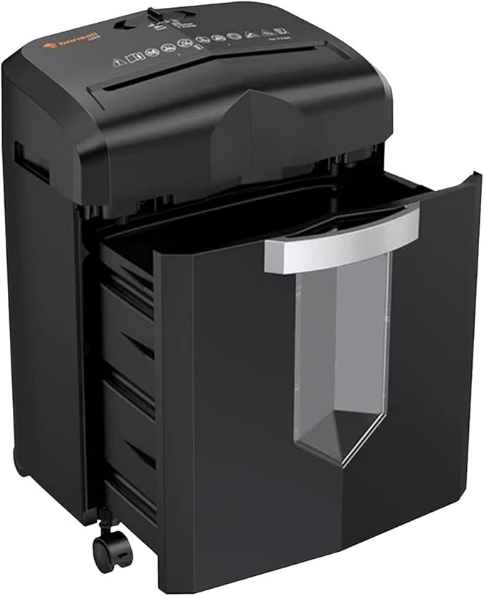 Bonsaii 12-Sheet Micro-Cut Paper Shredder, 55-Min Continuous Run, Shreds by bonsaii